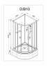 Душевая кабина AvaCan D10 100x100 см