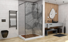 Душевая перегородка AvaCan MB100, MB100,  прозрачная с рисунком