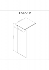 Душевая перегородка AvaCan LB 110 MT, LB110MT