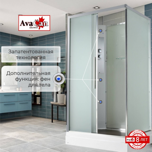 Душевая кабина AvaCan KD2911N 110x90 см без крыши