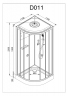 Душевая кабина AvaCan D011S с электрикой 110x110 см, D011SEL
