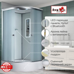 Душевая кабина AvaCan D3090 LED 90x90 см, D3090LED