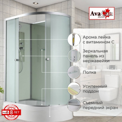 Душевая кабина AvaCan D3012L N без крыши 120x80 см, D3012LN