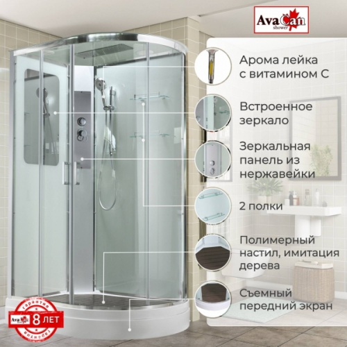 Душевая кабина AvaCan A2912L 120x90 см стандартная