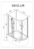 Душевая кабина AvaCan D512 L 120x90 см, D512L