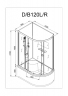 Душевая кабина AvaCan D512 R 120x90 см, D512R