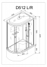 Душевая кабина AvaCan D512S R 120x90 см, D512SR