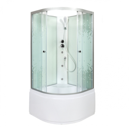 Душевая кабина AvaCan L980 N без крыши c гидромассажем 80x80 см, L980NGM