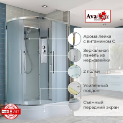 Душевая кабина AvaCan EM3812RN 120x80 см без крыши