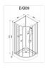 Душевая кабина AvaCan D09 90x90 см