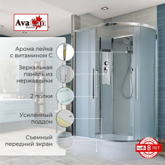 Душевая кабина AvaCan EM3812LN 120x80 см без крыши