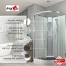 Душевая кабина AvaCan EM2090NT 90x90 см без крыши прозрачная